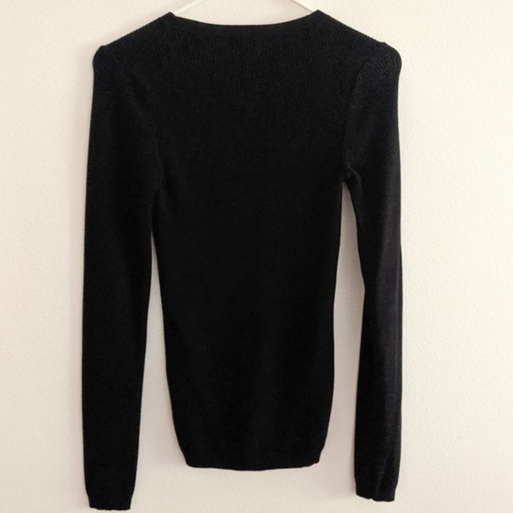 BP. Ribbed Crewneck Black Long Sleeve Sweater Size Small - Picture 2 of 4